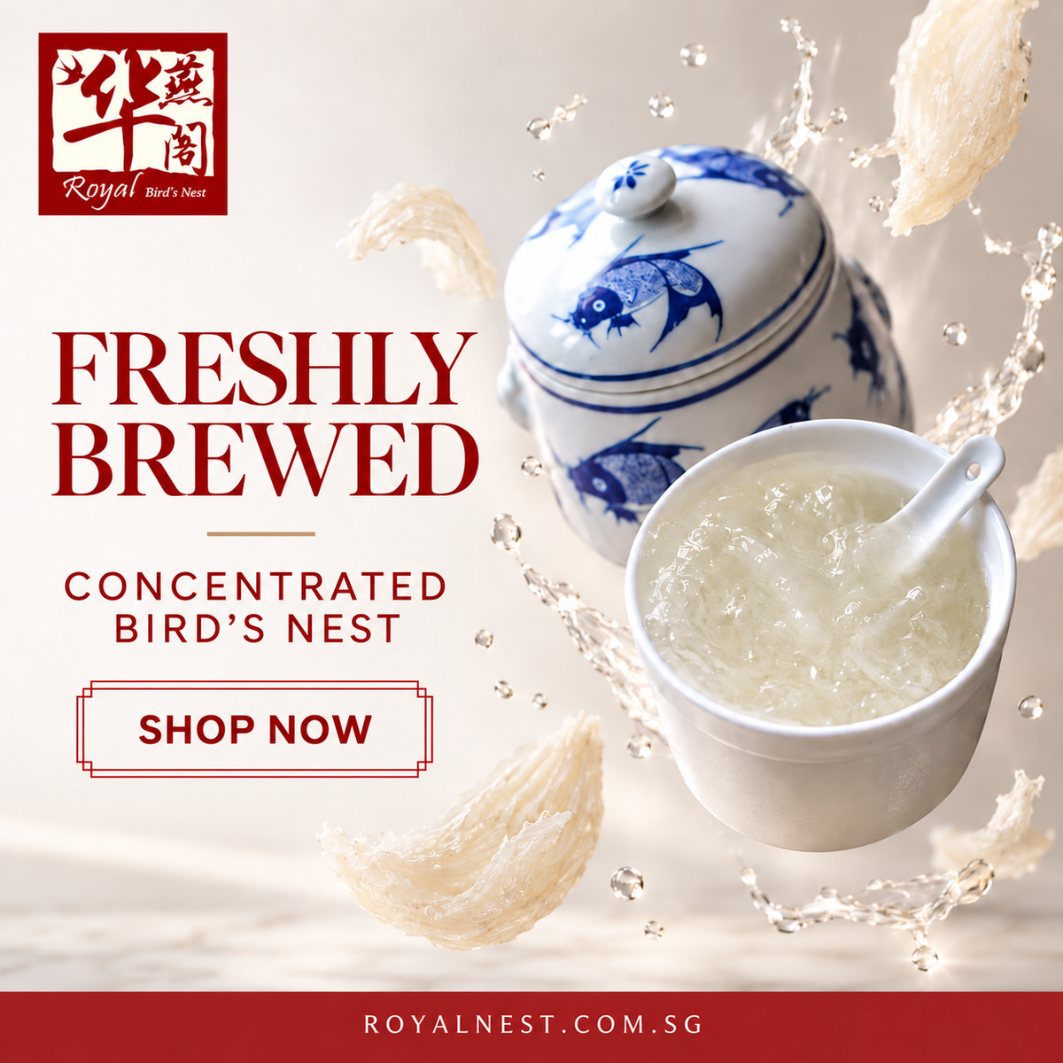 Freshly Double-Boiled Premium Bird’s Nest